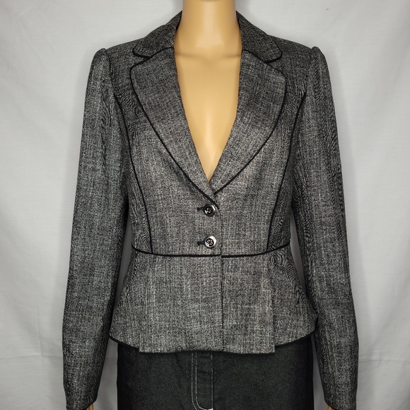 White House Black Market Jackets & Blazers - WHITE HOUSE BLACK MARKET TWEED PEPLUM BLAZER NWOT